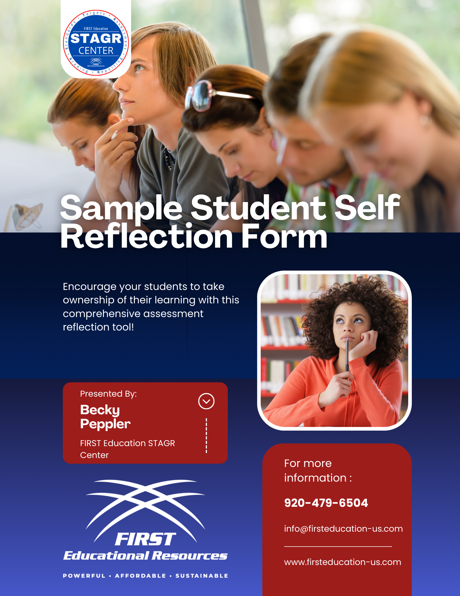 Sample Student Self Reflection Form - Free Resource (1)